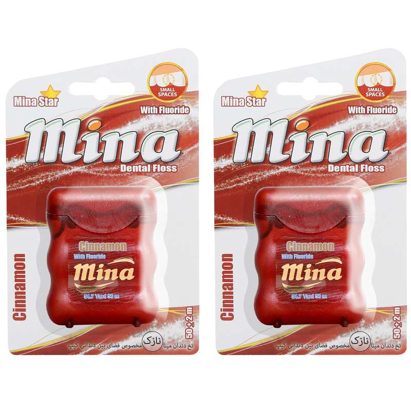 نخ دندان مینا مدل Cinnamon Narrow بسته 2 عددی