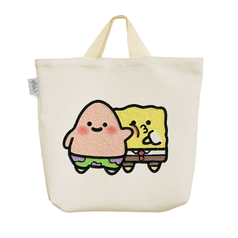 ساک خرید خندالو مدل باب اسفنجی و پاتریک کد H1950