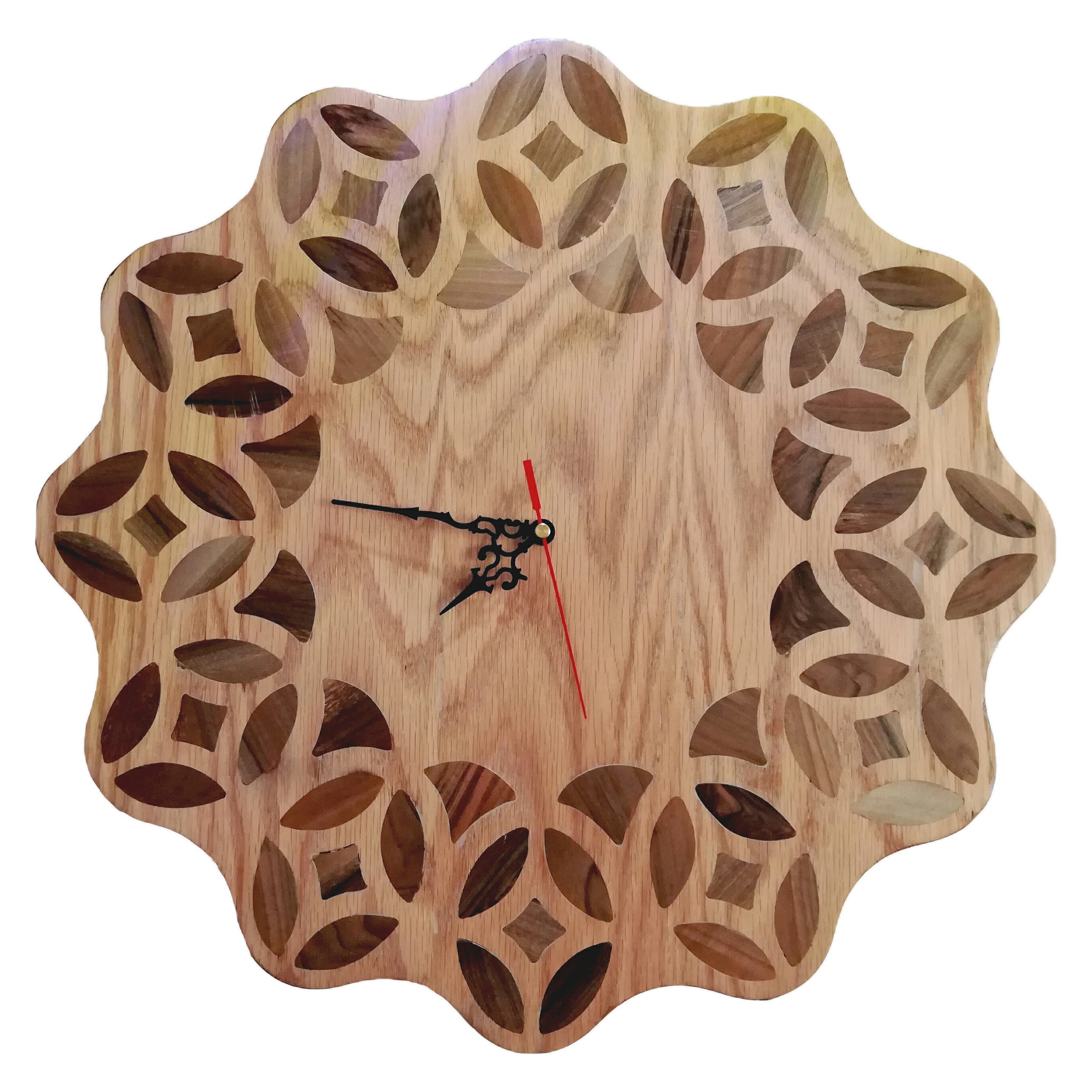 ساعت چوبی مدل خورشید