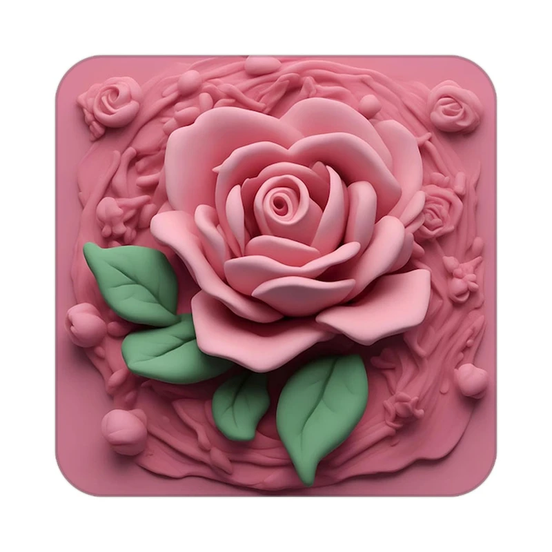 زیر لیوانی کاکتی طرح گل مدل mp15918