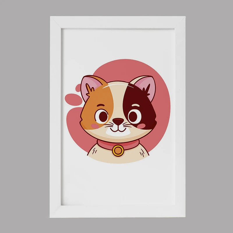 تابلو خندالو مدل گربه حیوانات بامزه کد 37162