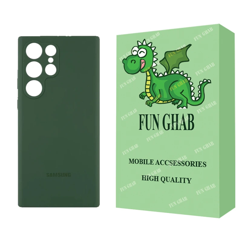 کاور فان قاب مدل سیلیکونی مناسب برای گوشی موبایل سامسونگ Galaxy S23 Ultra