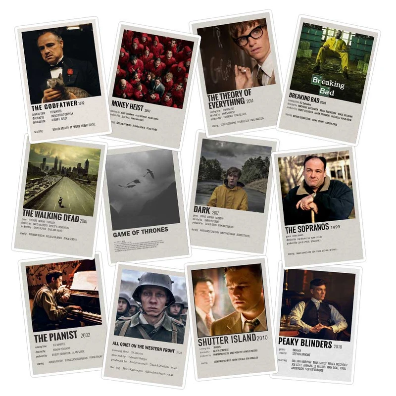 استیکر لپ تاپ ماسا دیزاین طرح فیلم کد STMD مجموعه 12 عددی