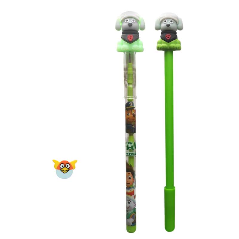 روان نویس مدل سگهای نگهبان کد 3 به همراه مداد فشنگی و پاک کن