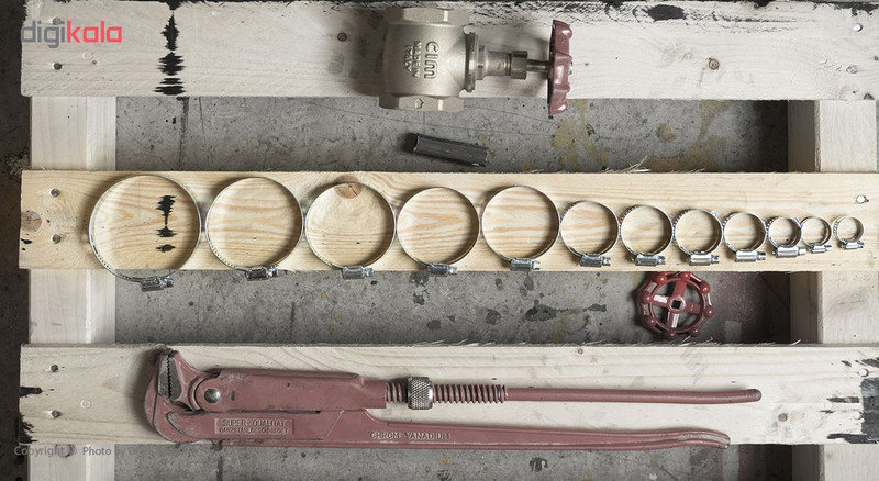 بست فلزی پارسان مدل PS200 سایز 32-51 میلیمتر بسته 2 عددی