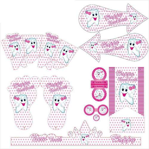 پک تم تولد مدل دندونی دختر