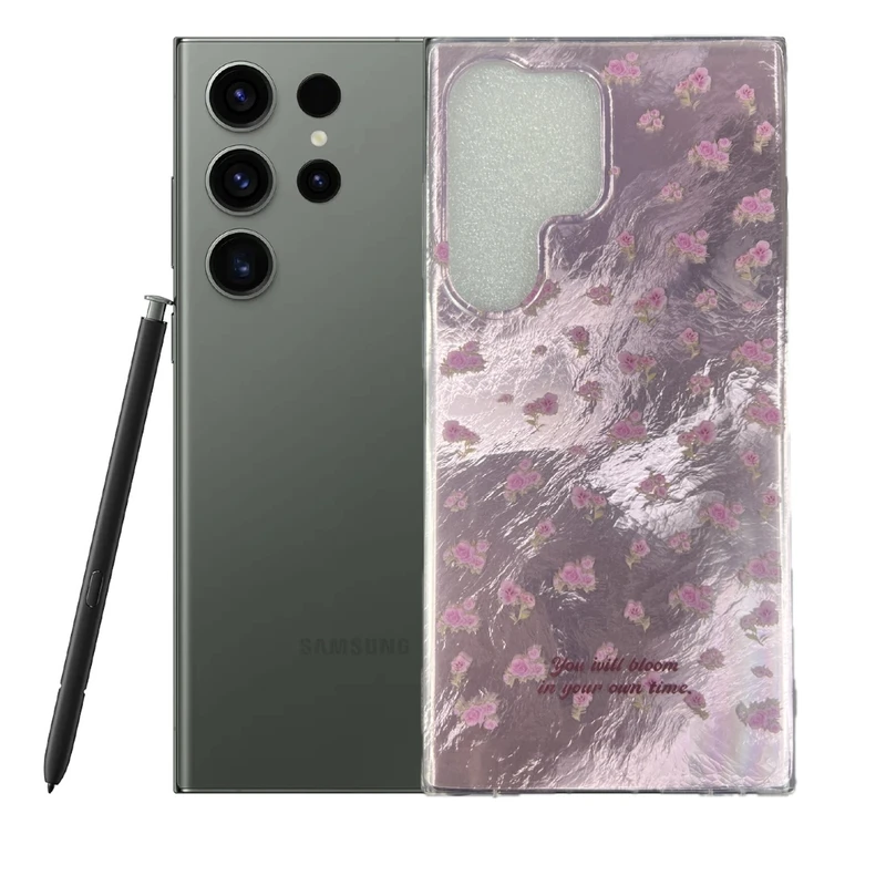 کاور طرح شکوفه مناسب برای گوشی موبایل سامسونگ Galaxy S23 Ultra