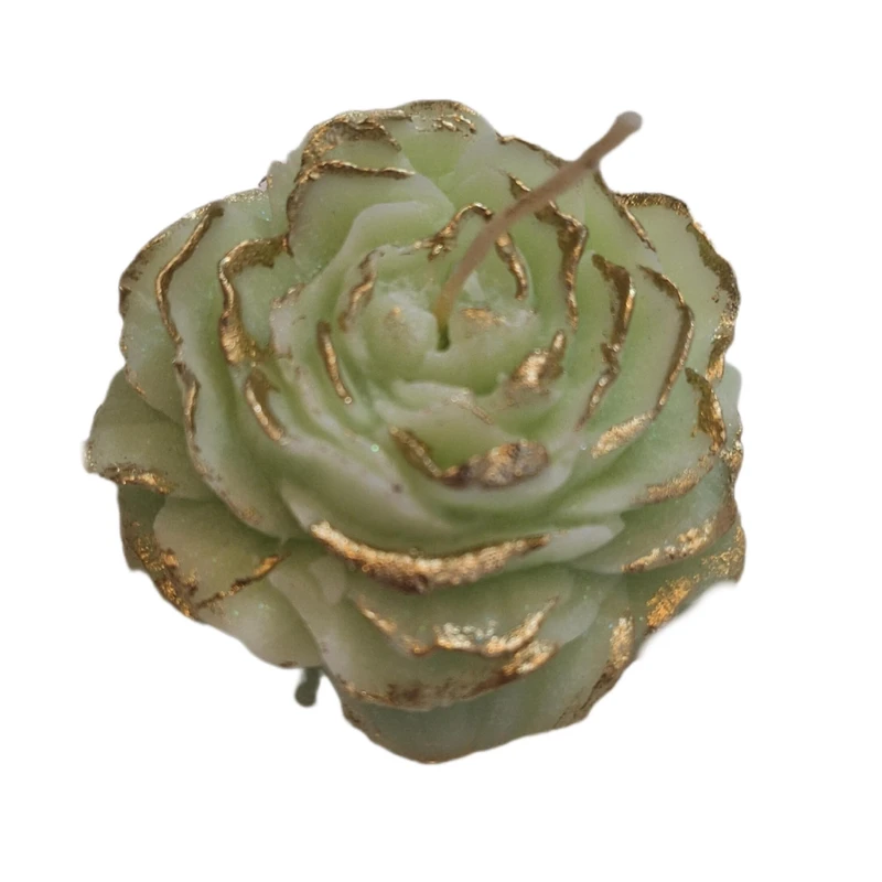 شمع دست ساز بدون بو مدل A01 طرح گل آلاله زمان اتمام ۱۵ دقیقه