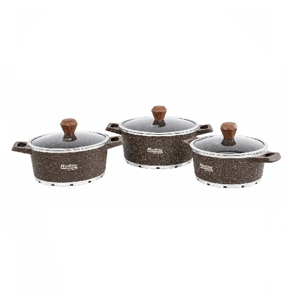 سرویس قابلمه گرانیتی 6 پارچه رودینا مدل M06-24
