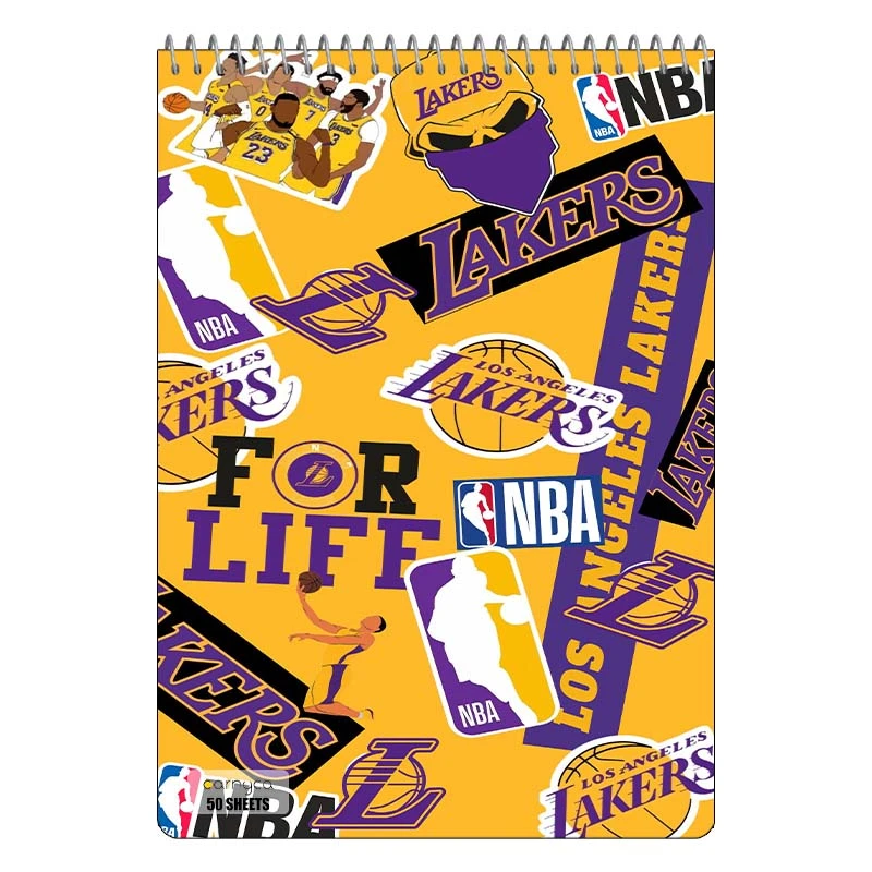دفتر نقاشی 50 برگ سیمی کارنیکا طرح لیکرز Lakers کد 32814