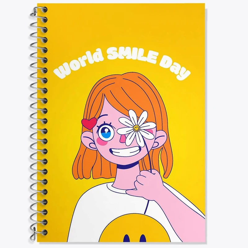 دفتر لغت 50 برگ خندالو مدل دخترونه کد 8498