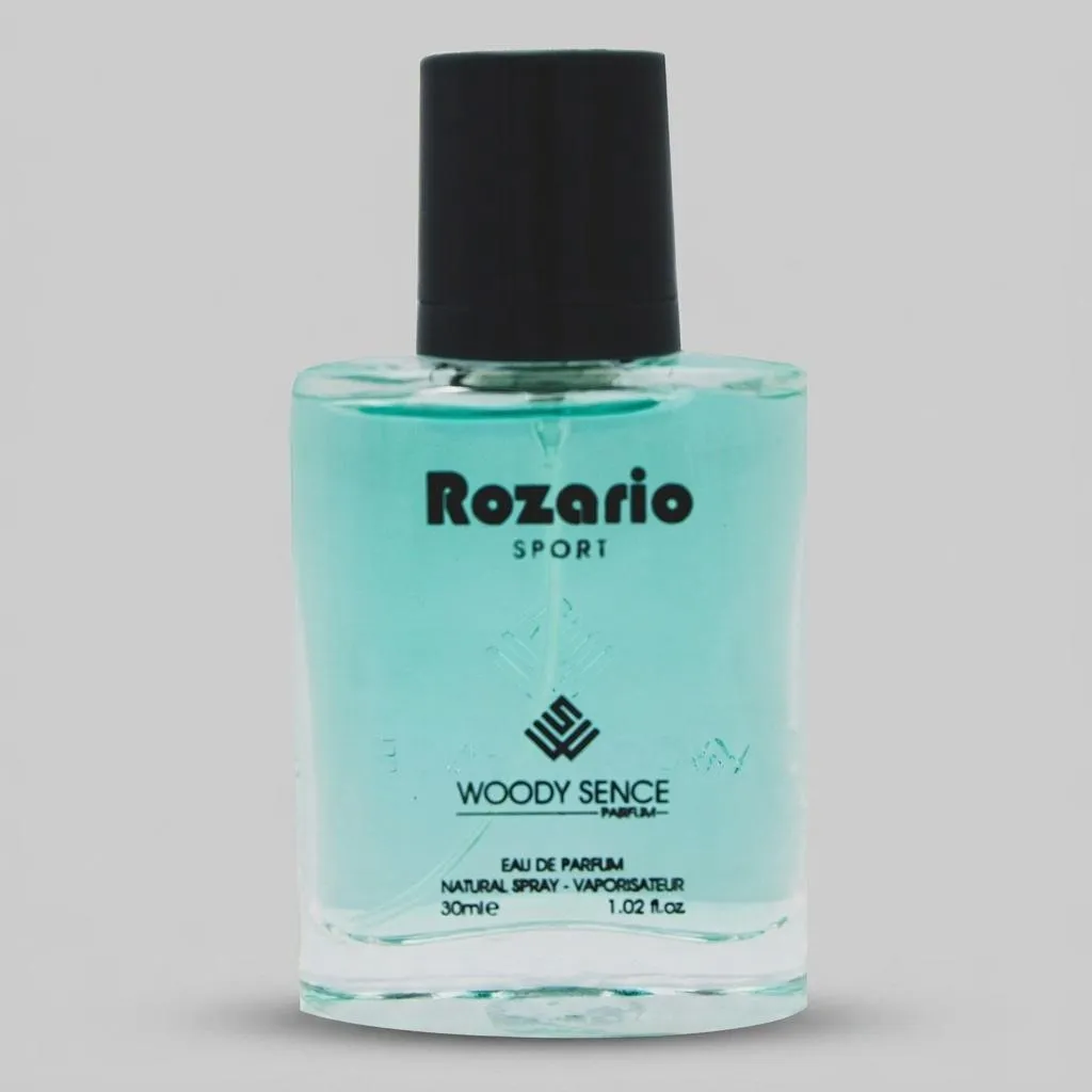 عطر جیبی مردانه وودی سنس مدل Rozario  حجم 30 میلی لیتر