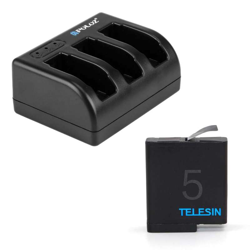 شارژر باتری پلوز مدل 3Channel Charger همراه با باتری تلسین