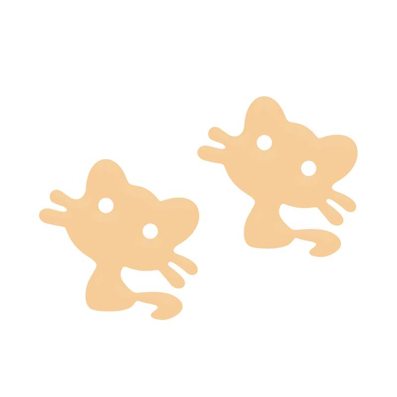 گوشواره طلا 18 عیار زنانه باراد زر مدل گربه BZ70