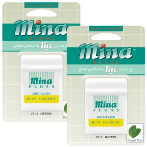 نخ دندان مینا مدل Mint بسته 2 عددی
