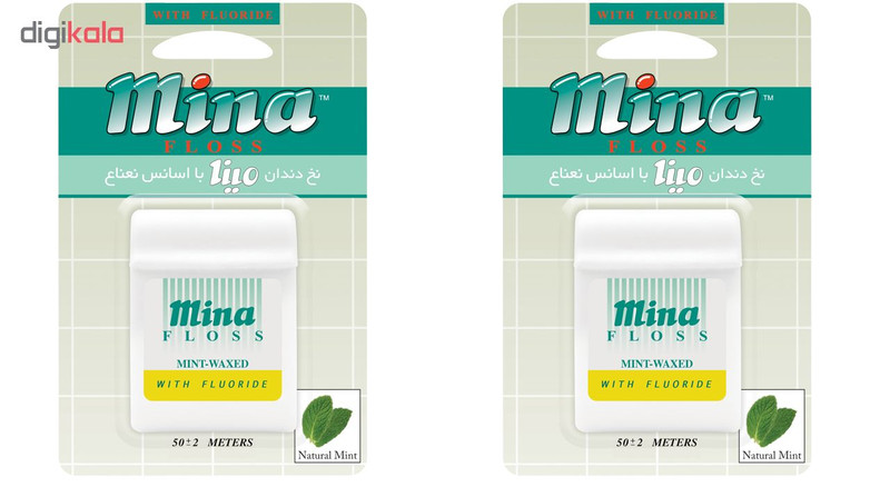 نخ دندان مینا مدل Mint بسته 2 عددی