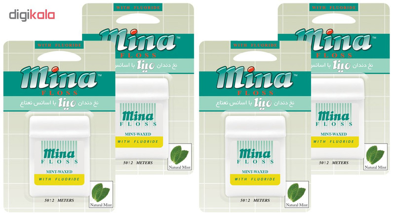 نخ دندان مینا مدل Mint بسته 4 عددی