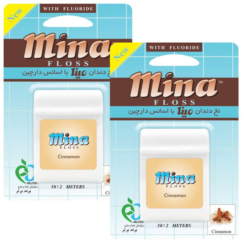 نخ دندان مینا مدل Cinnamon بسته 2 عددی