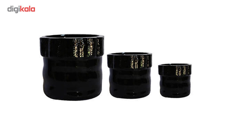 گلدان گلباران سبز مدل SCG بسته 3 عددی
