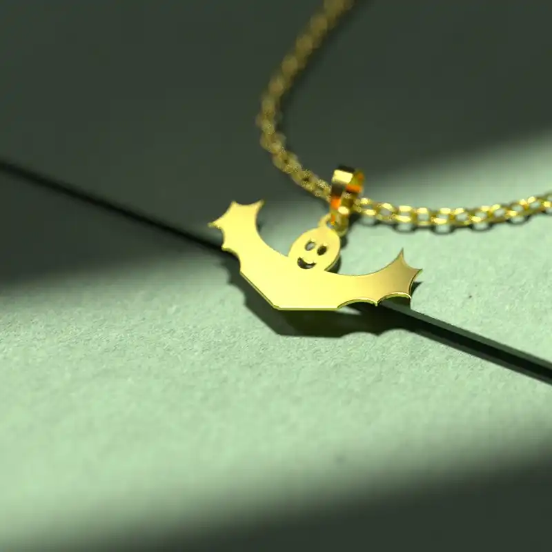 گردنبند طلا 18 عیار زنانه مدوپد مدل هالووین کد G3-1-1104