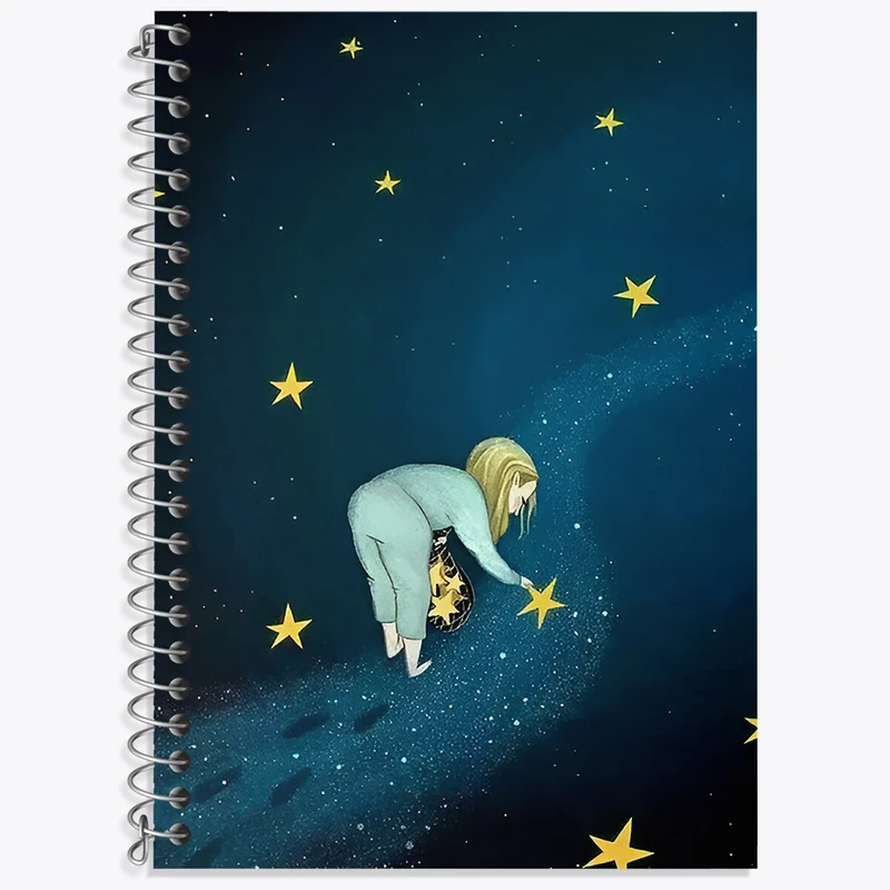 دفتر نت موسیقی 50 برگ خندالو طرح دختر و ستاره کد N3061