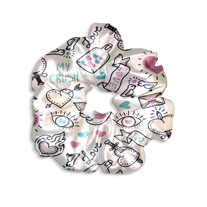 کش مو زنانه مدل اسکرانچی عشق SCH0146