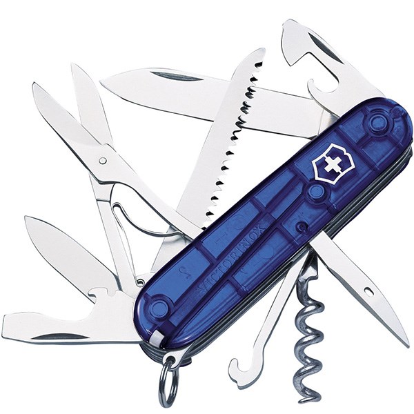 چاقوی ویکتورینوکس مدل Huntsman Blue Trans کد 13713T2