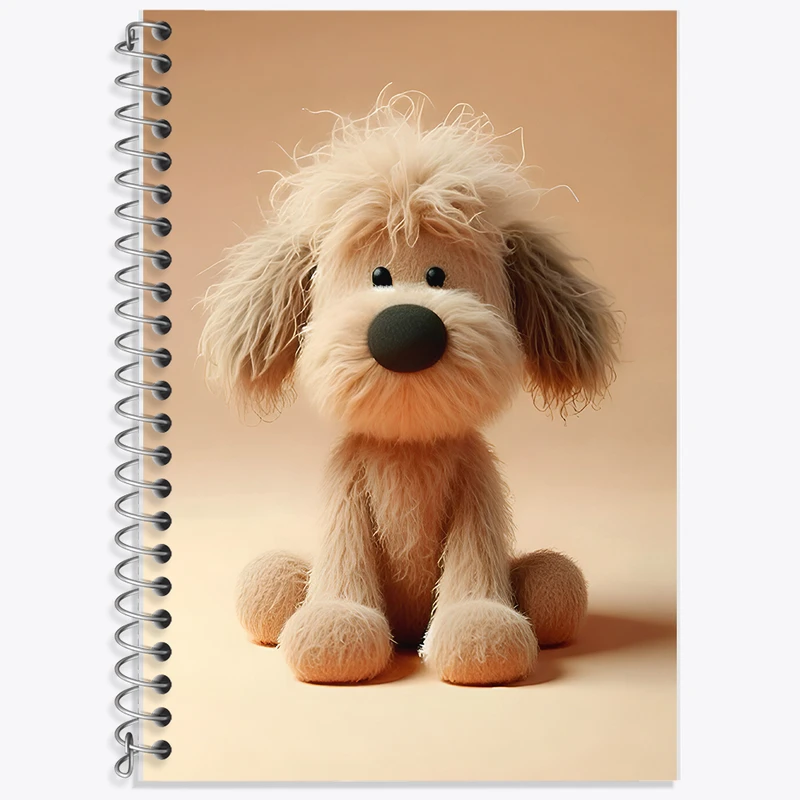 دفتر زبان 50 برگ خندالو مدل سه خط طرح سگ کیوت کد F7918