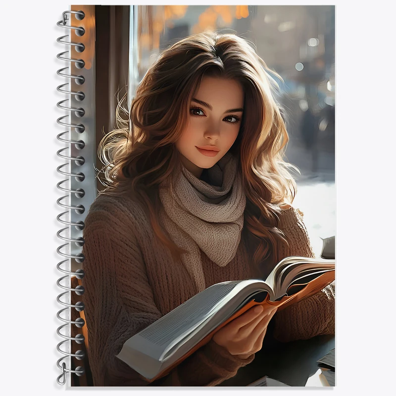 دفتر زبان 50 برگ خندالو مدل سه خط طرح دخترانه کد F6501