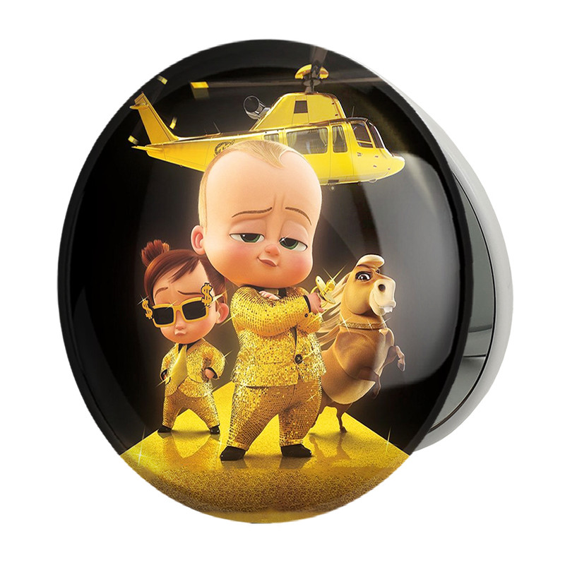 آینه جیبی خندالو طرح بچه رئیس Boss Baby مدل تاشو کد 12526 