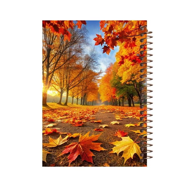 دفتر مشق 100 برگ سیمی مشایخ طرح بوی پاییز کد Y3056