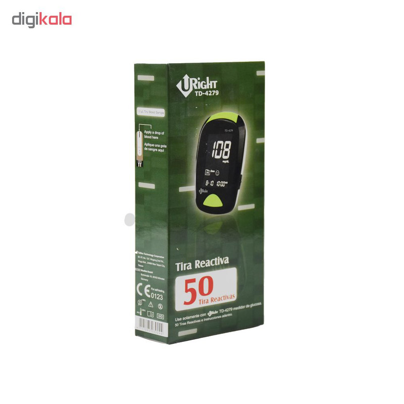 دستگاه تست قند خون یو رایت مدل TD-4279 به همراه نوار بسته 50 عددی