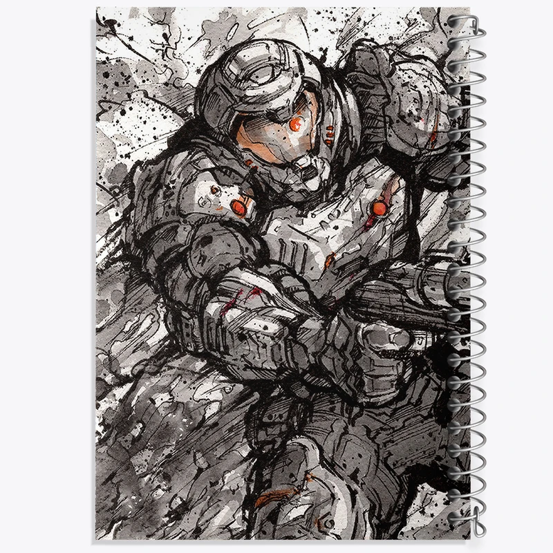 دفتر مشق 50 برگ خندالو طرح بازی رستاخیز (Doom) کد 31385