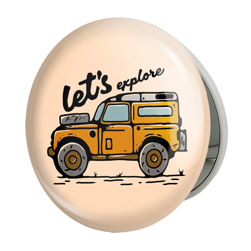 آینه جیبی خندالو طرح آفرود Off Road مدل تاشو کد 26316