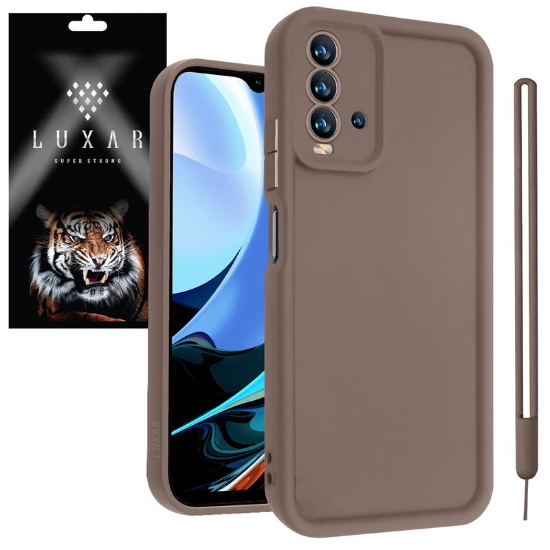 کاور لوکسار مدل note9 -Puffer band مناسب برای گوشی موبایل شیائومی Redmi Note 9 4G / Redmi 9T / 9 Power به همراه بند آویز
