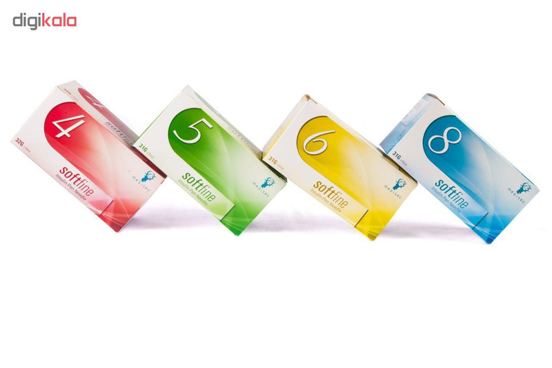 سوزن قلم انسولین سافت فاین کد 6 بسته 100 عددی