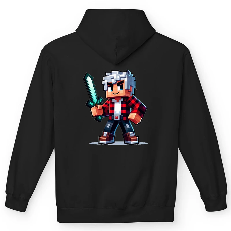 هودی مردانه پاد آفرین مدل گیم ماینکرفت  minecraft game کد p-136