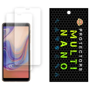 Multi Nano X-S2N Model Transparent Screen Protector Suitable For Samsung Galaxy A7 2018 Mobile Phone Pack Of 2