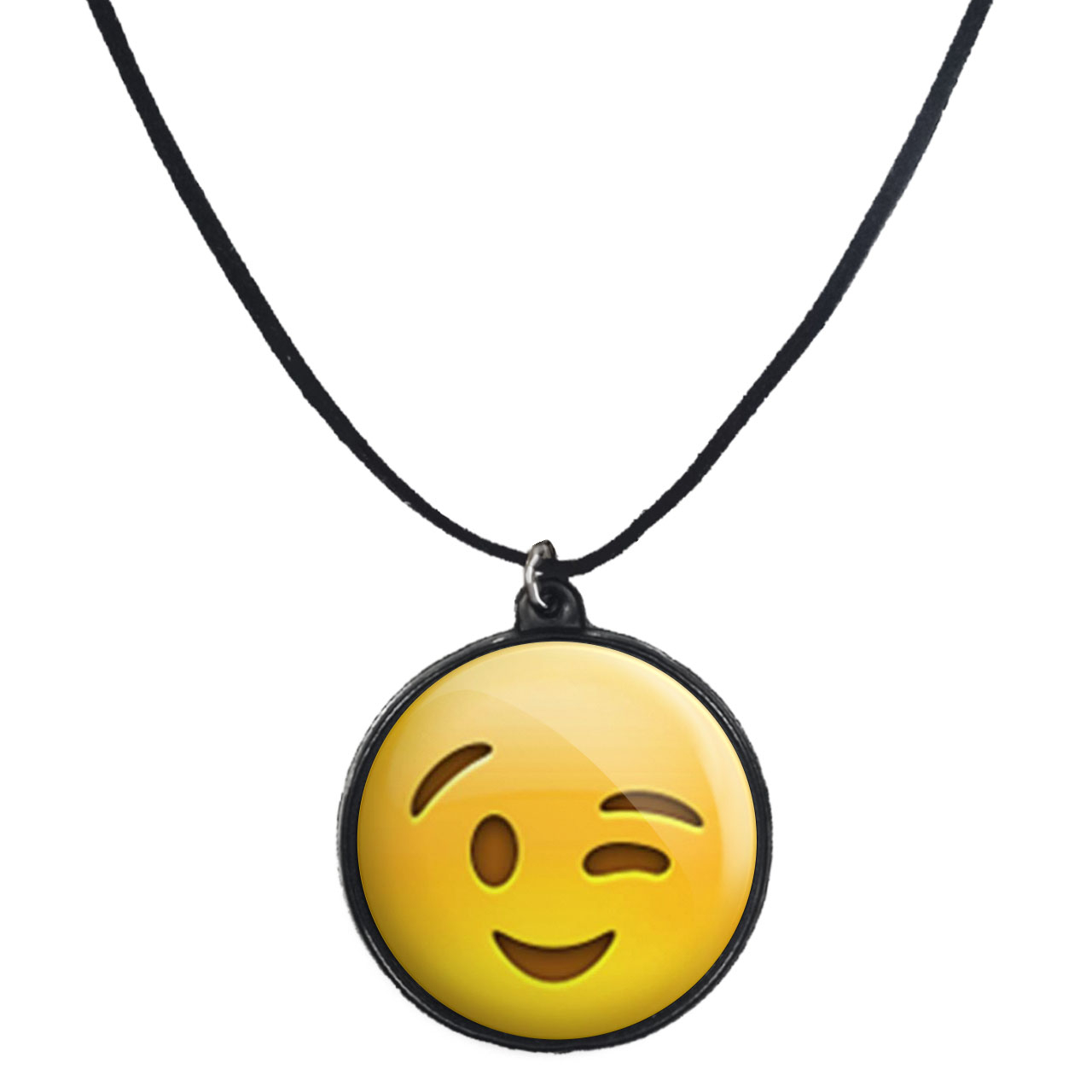 گردنبند پرمانه طرح ایموجی کد pmb.579 مدل دو طرفه