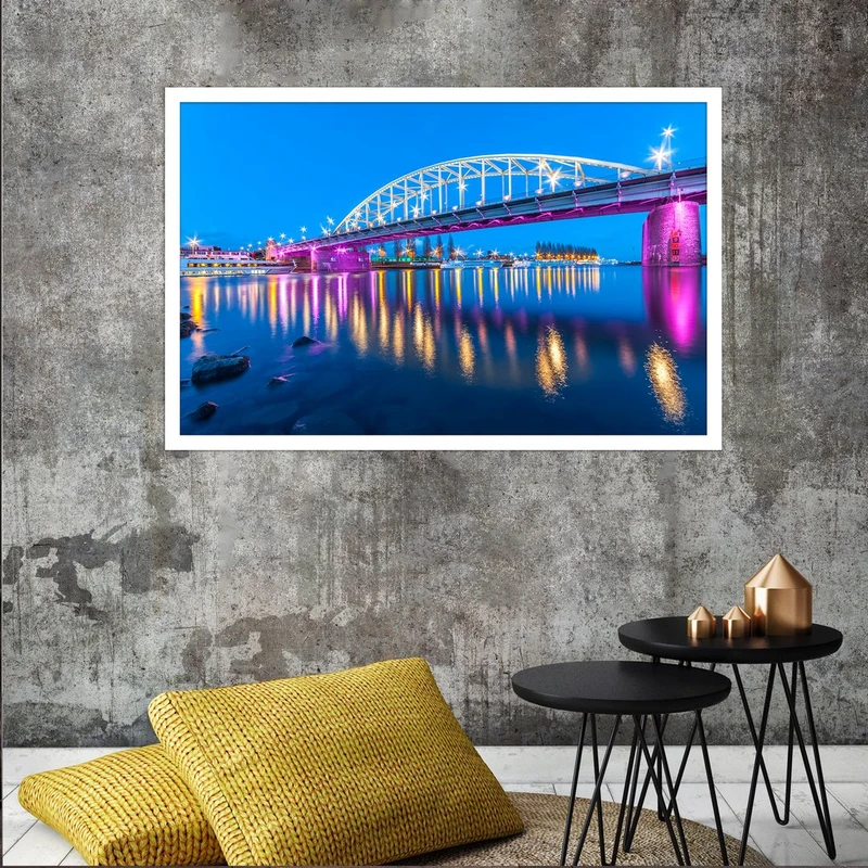 تابلو بکلیت طرح پل کابلی و رودخانه مدل W-S2828