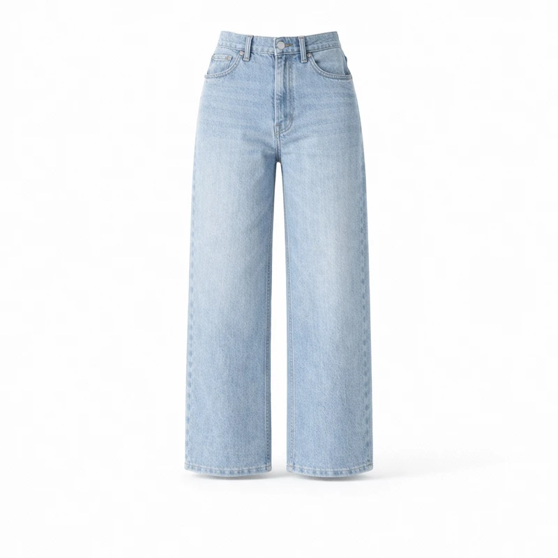 شلوار جین واید لگ زنانه جیناتریکات مدل 16101