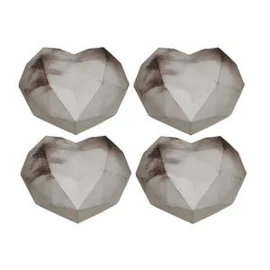 دکوری مدل قلب رگه دار کد R-205 بسته 4 عددی