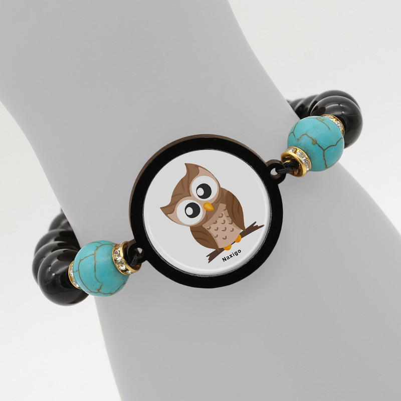 دستبند زنانه ناکسیگو طرح جغد کد BR4351