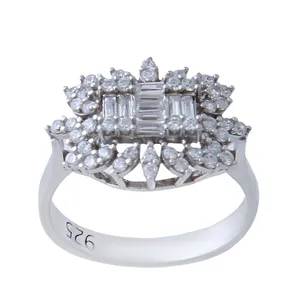    انگشتر نقره زنانه بازرگانی میلادی کد AWR_566