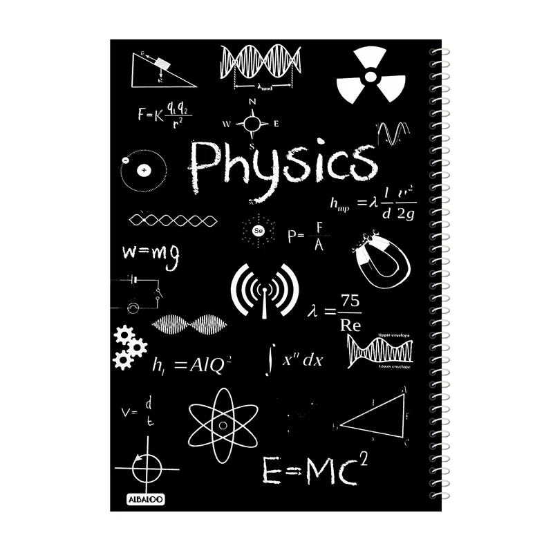 دفتر مشق 50 برگ آلبالو مدل فیزیک کد 2305