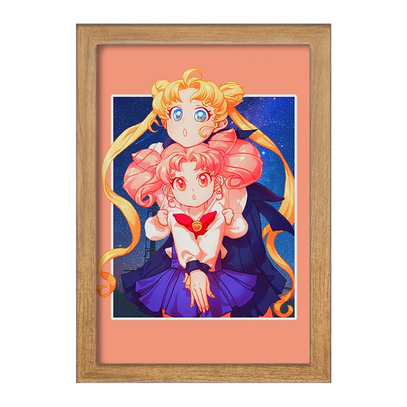 تابلو خندالو مدل چیبیوسا و اوساگی تسوکینو انیمه سیلور مون Sailor Moon  کد 17448