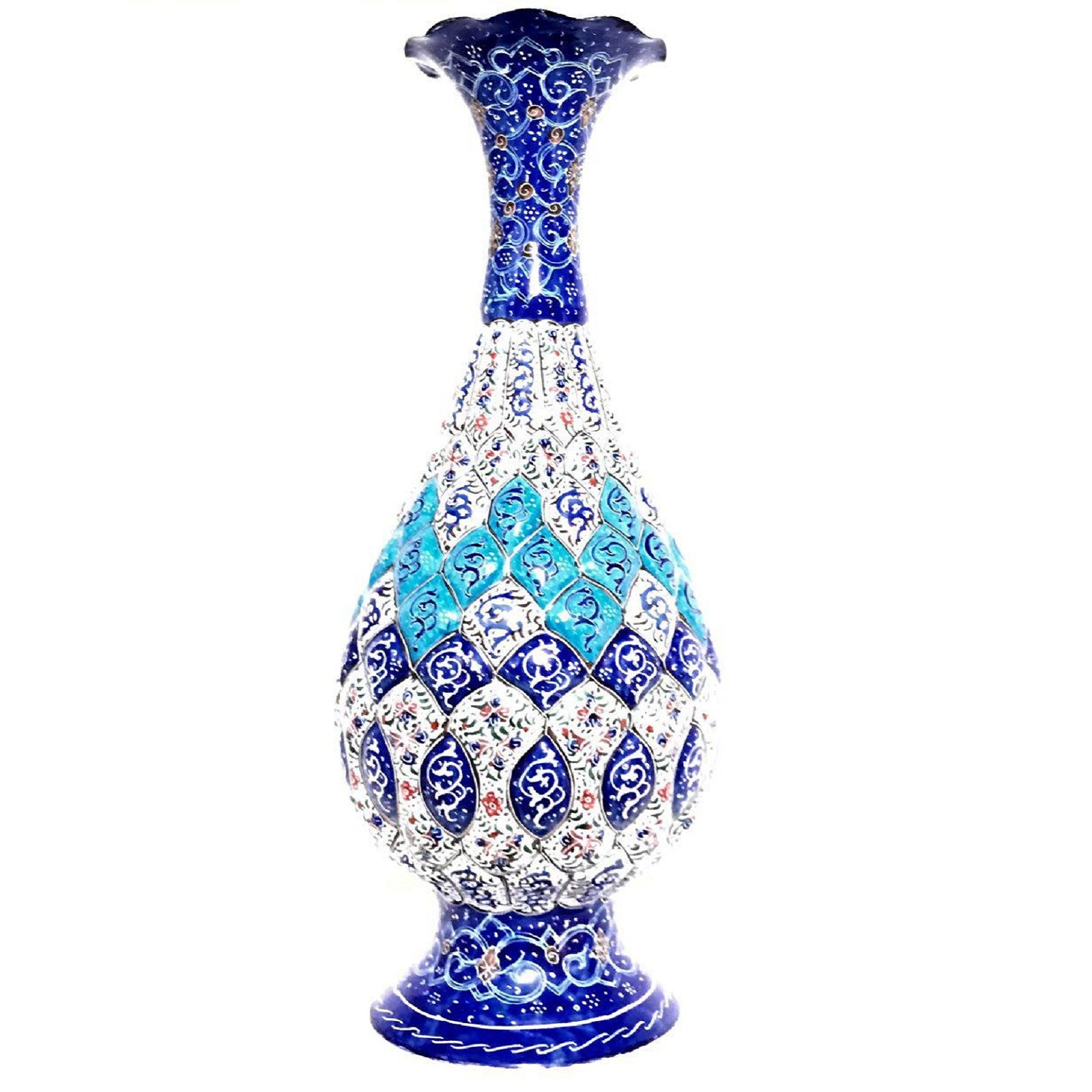 گلدان میناکاری مدل G252 ارتفاع 25 سانتی متر