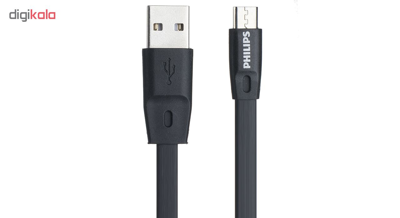کابل تبدیل USB به microUSB فیلیپس مدل DLC2518C طول 1.2 متر