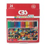 مداد رنگی 24 رنگ سی بی اس مدل jm475-24