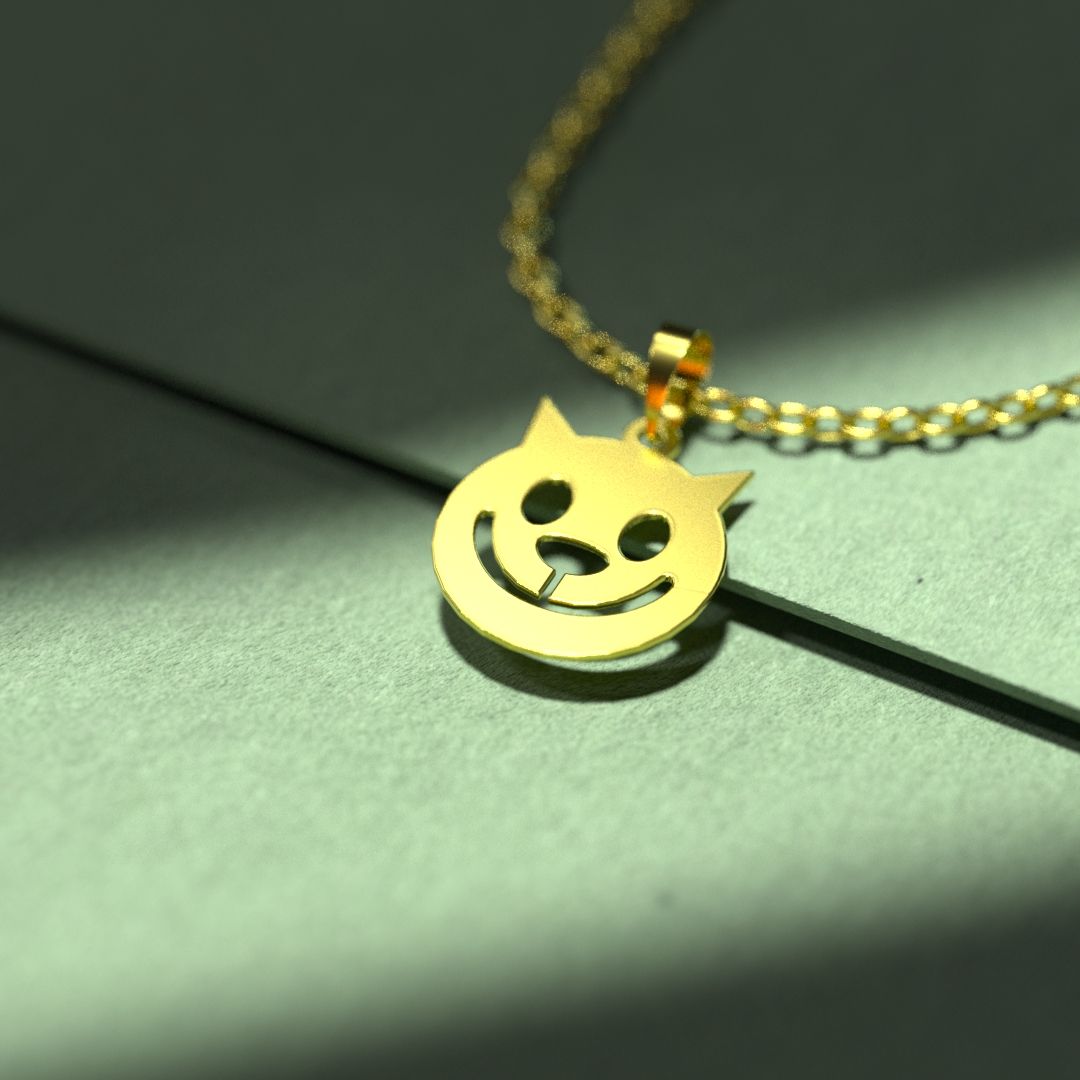 گردنبند طلا 18 عیار زنانه مدوپد مدل ایموجی کد c2-1-1068 -  - 2